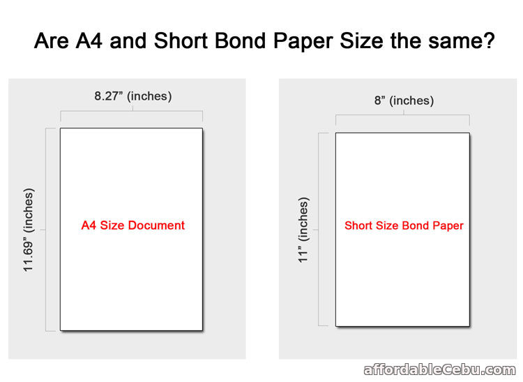 bond paper size for research paper